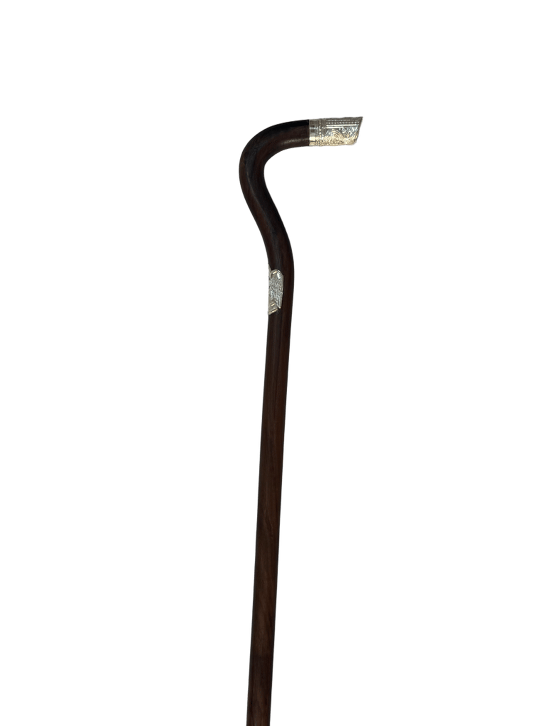 Olive Wood Cane with Silver - 2