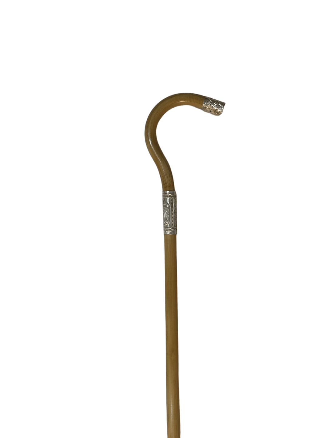 Natural Bamboo Cane with Silver - 1