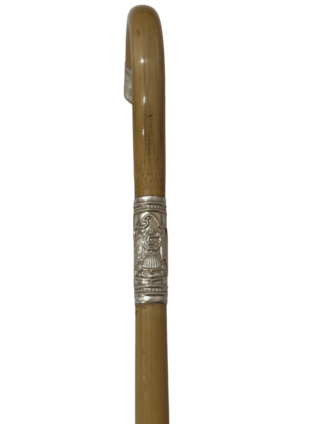 Natural Bamboo Cane with Silver - 3