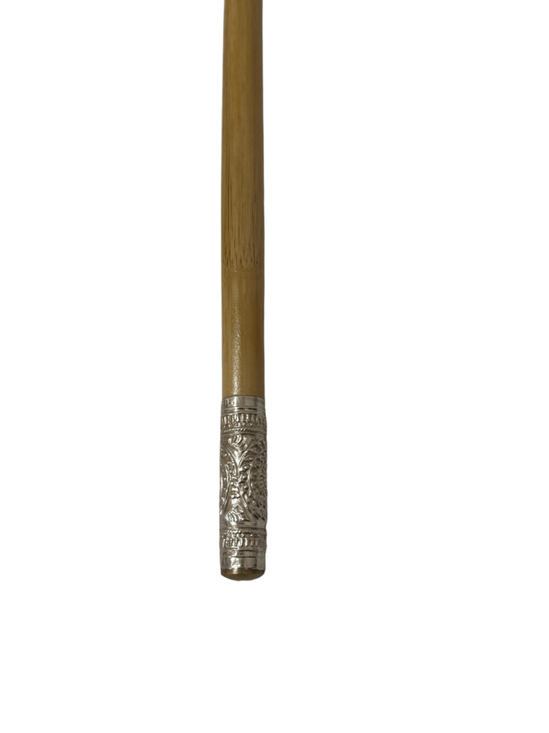 Natural Bamboo Cane with Silver - 4