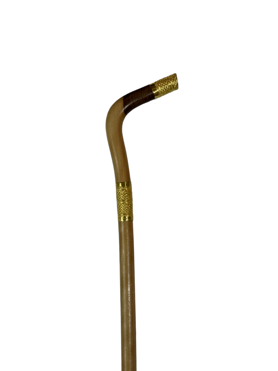 Atam Wood Cane with Gold-Finished Silver - 2