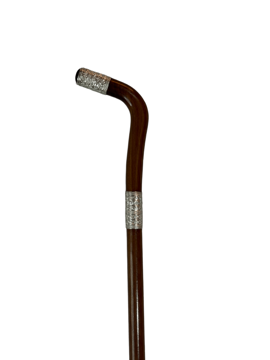 Atam Wood Cane with Silver – Natural Color - 2