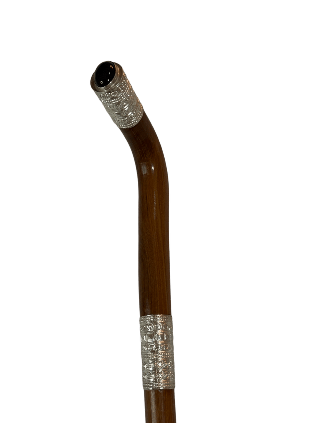 Atam Wood Cane with Silver – Natural Color - 4
