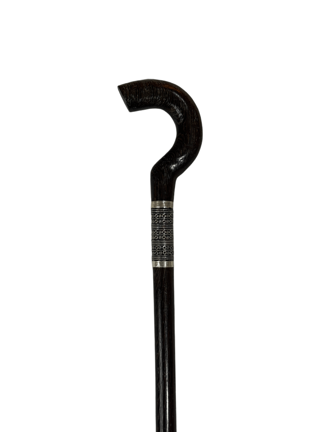 Fangji Wood Cane with Oxidized Silver – Black Color - 2