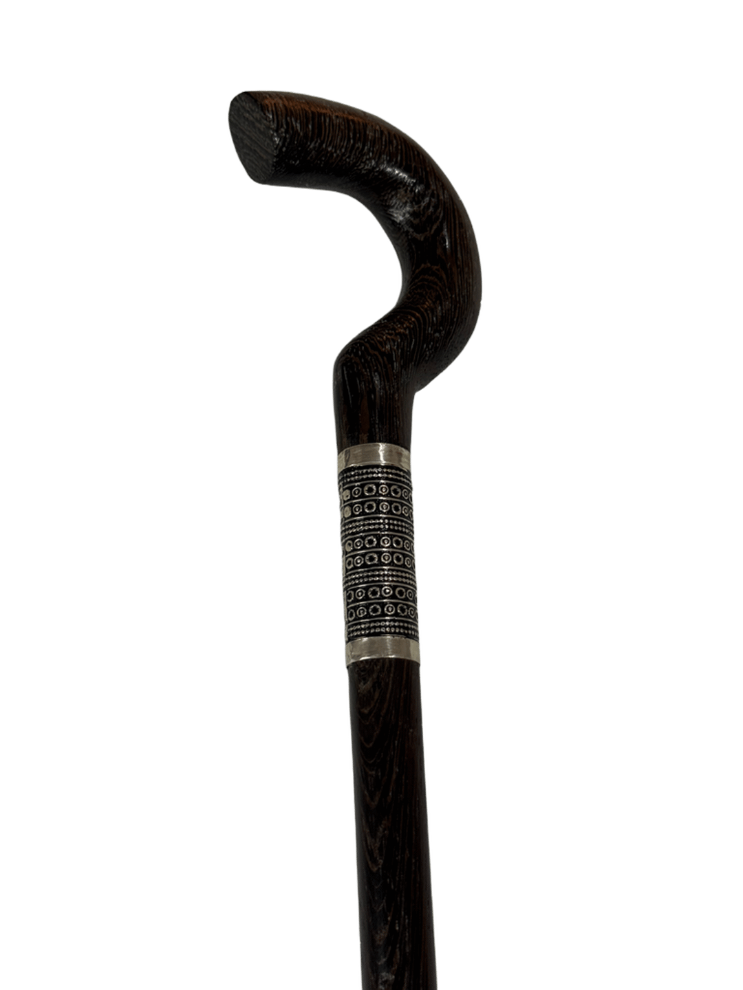Fangji Wood Cane with Oxidized Silver – Black Color - 3