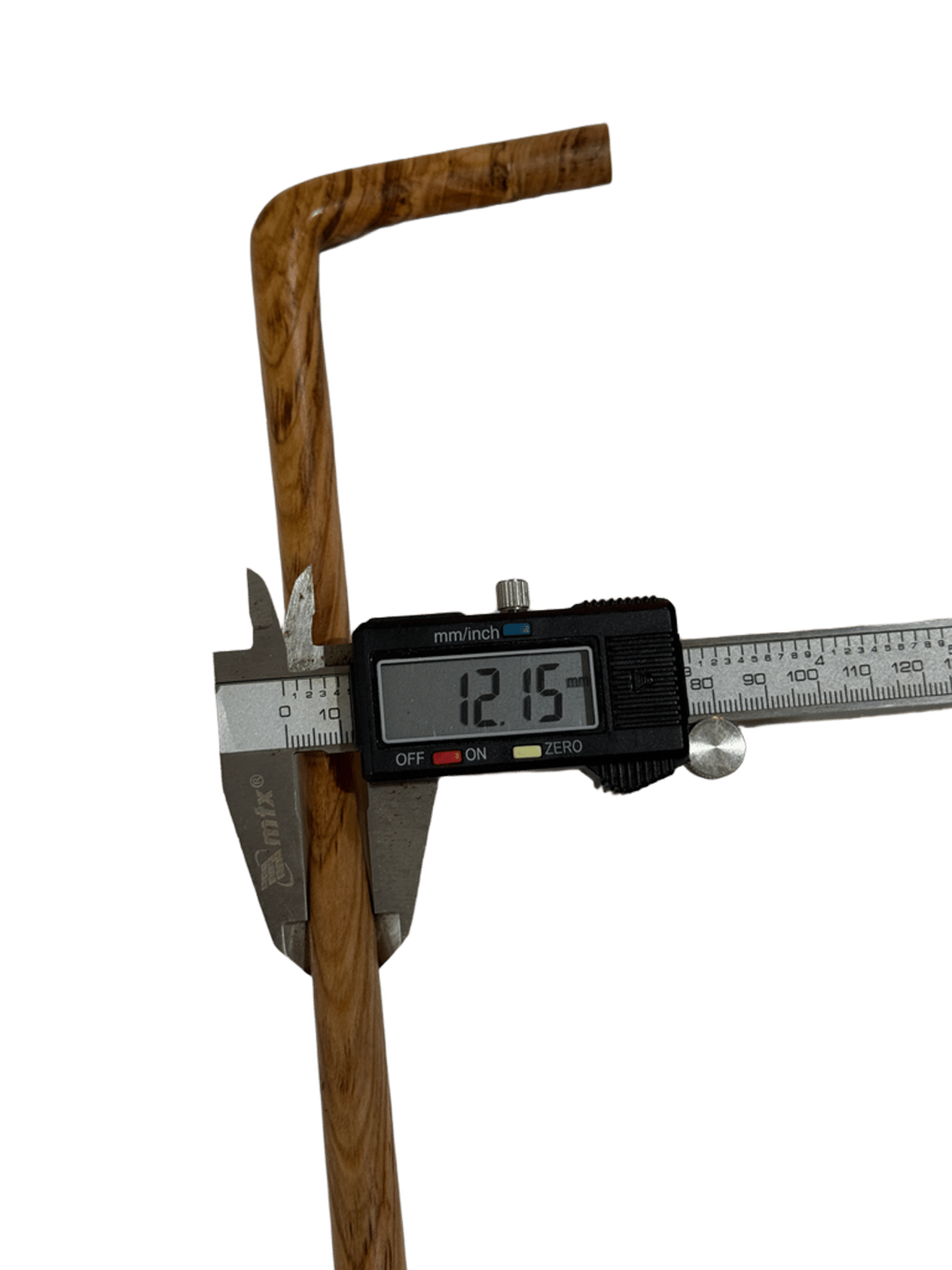 Natural Atam Wood Cane with Ruler-Style Handle - 4