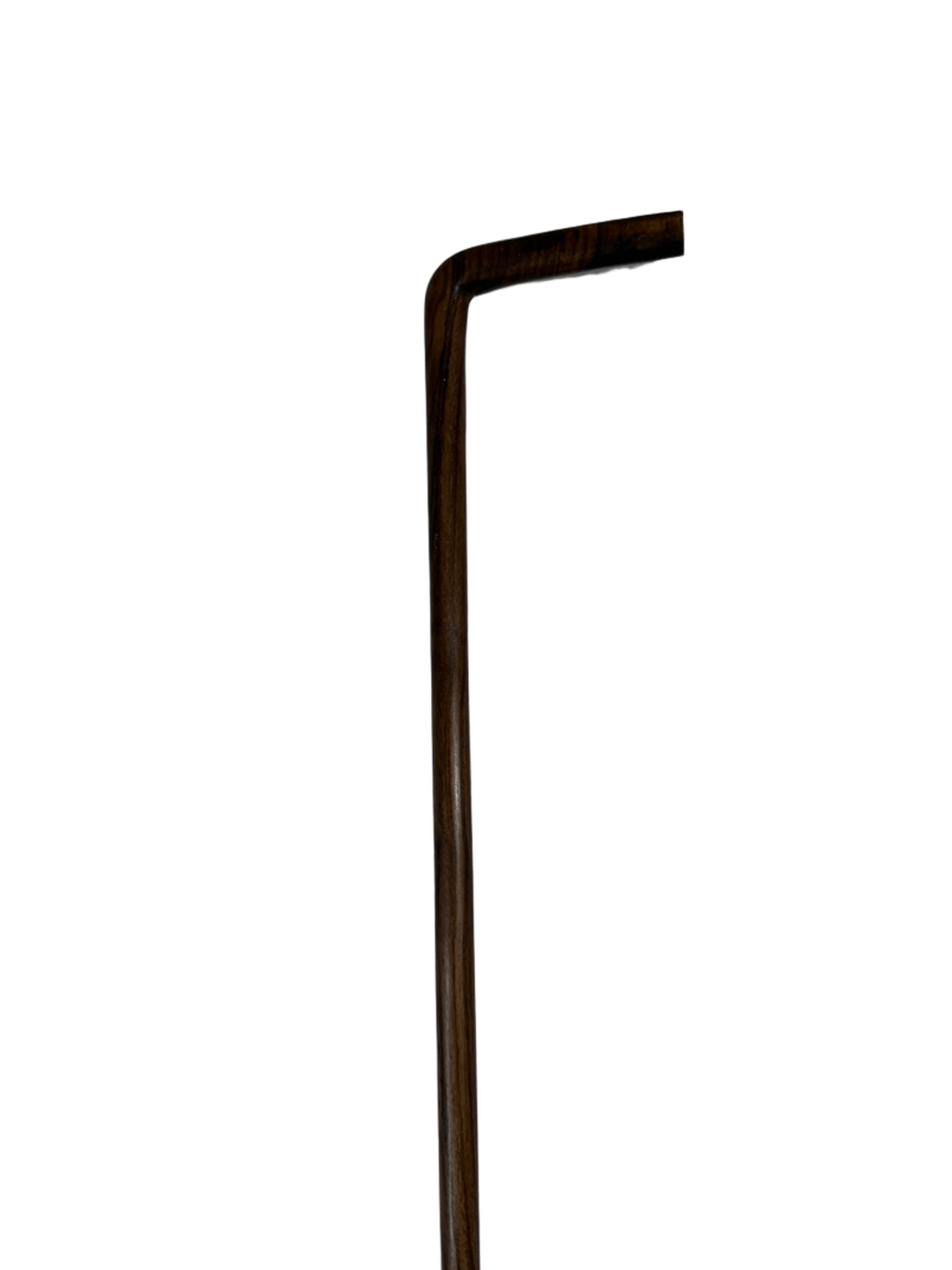 Brown Atam Wood Cane with Ruler-Style Handle - 1