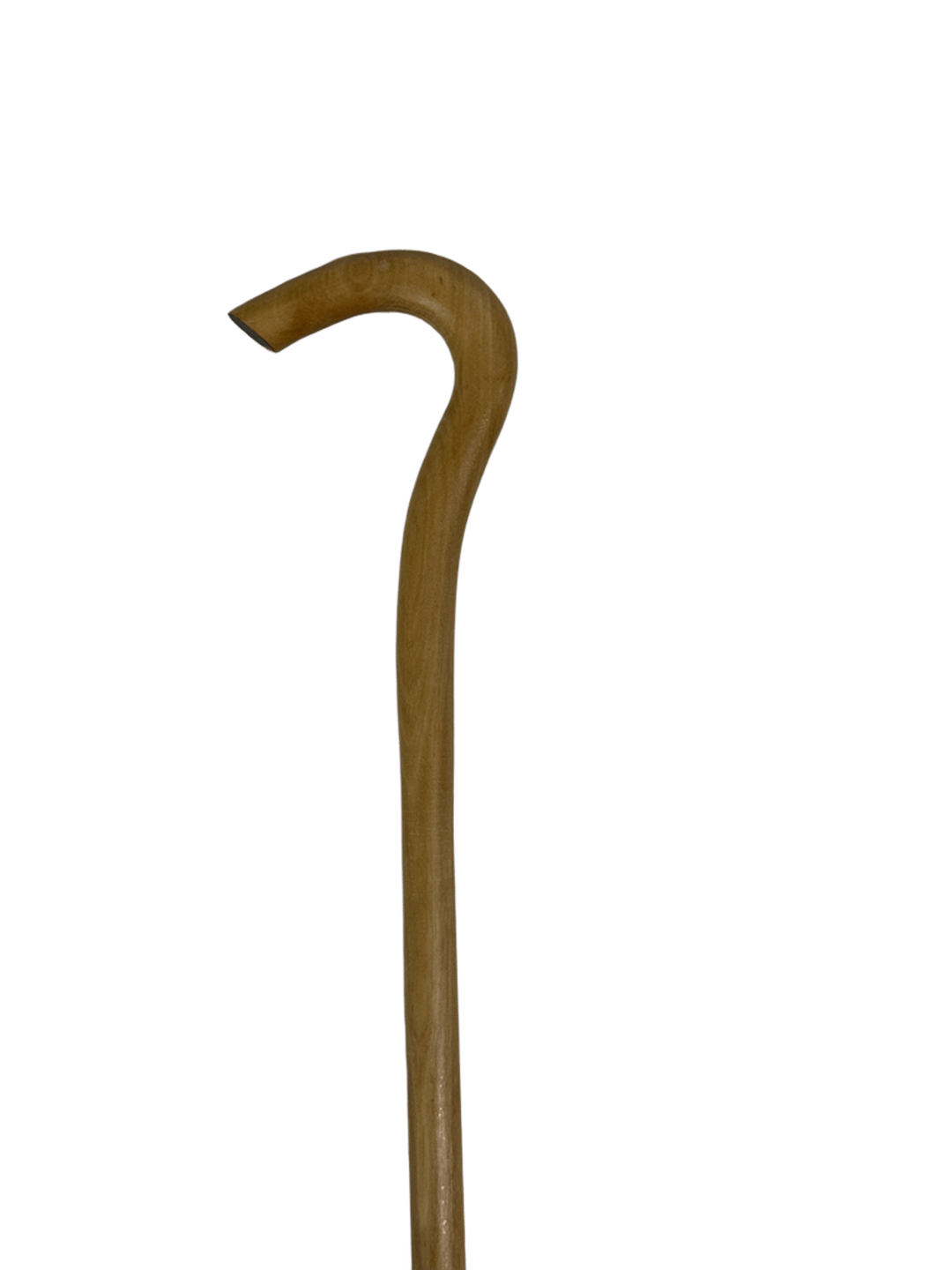 Plain Carved Olive Wood Cane – Natural Color (F1) - 1