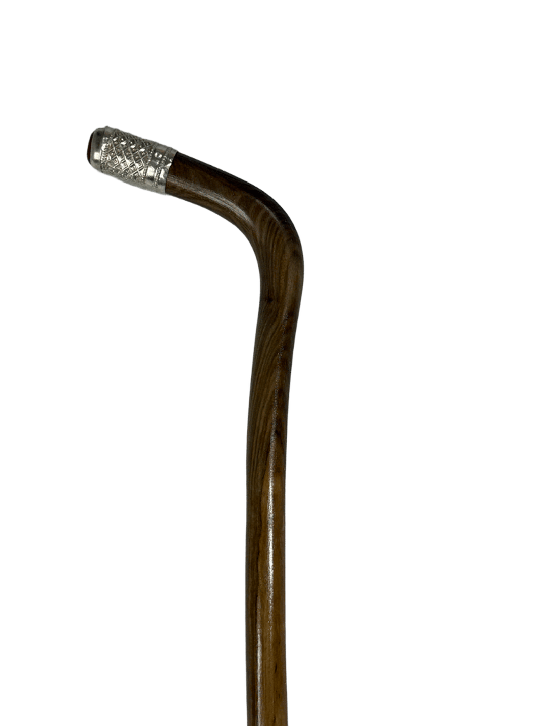Atam Wood Cane in Natural Color with Silver and Agate - 2