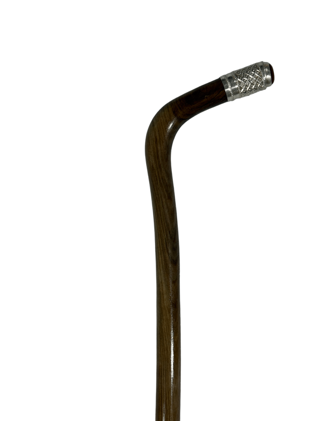 Atam Wood Cane in Natural Color with Silver and Agate - 3