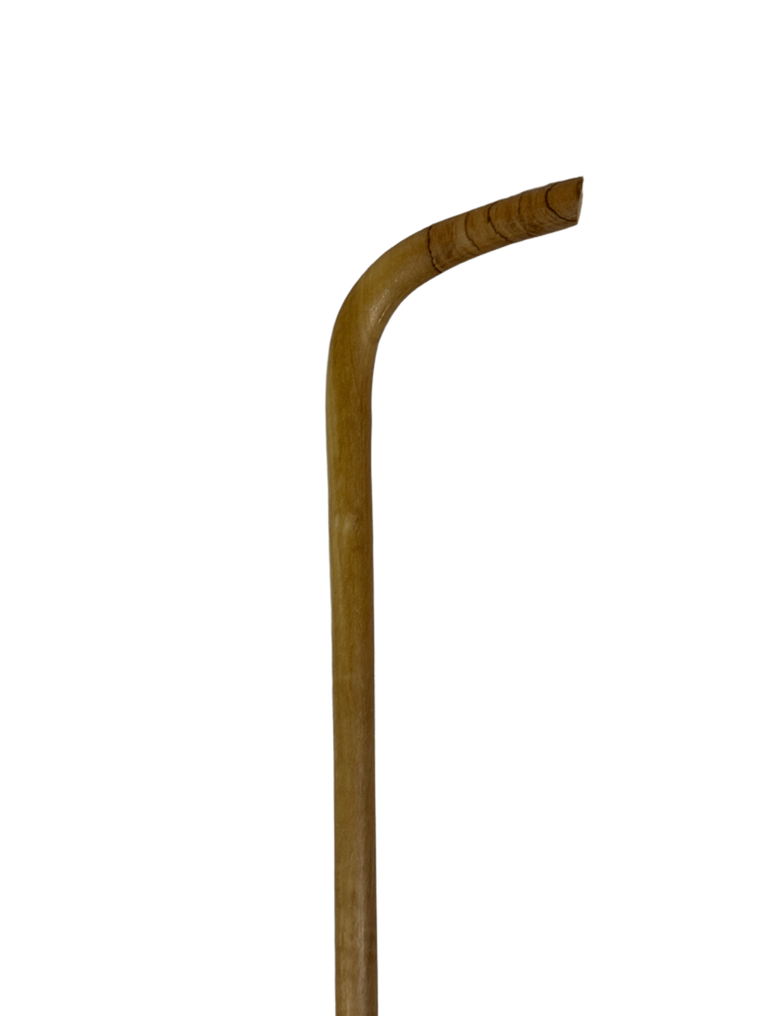 Carved Atam Wood Yowla Cane – Distinctive Bow-Shaped Handle (J1) - 1