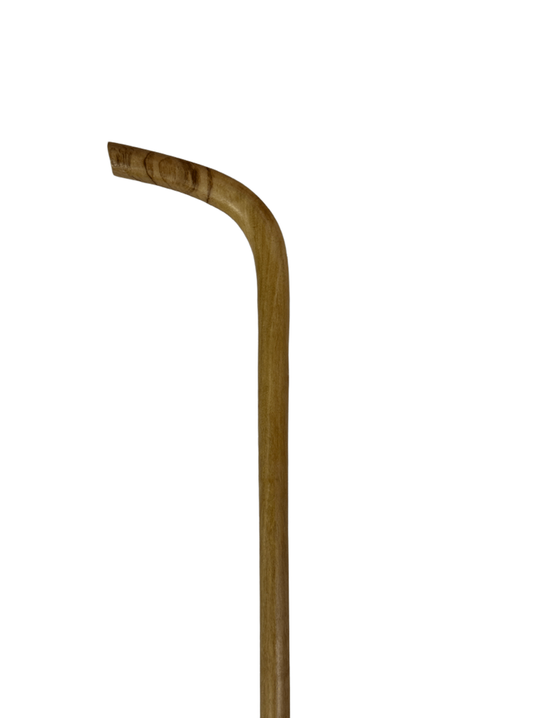 Carved Atam Wood Yowla Cane – Distinctive Bow-Shaped Handle (J1) - 2