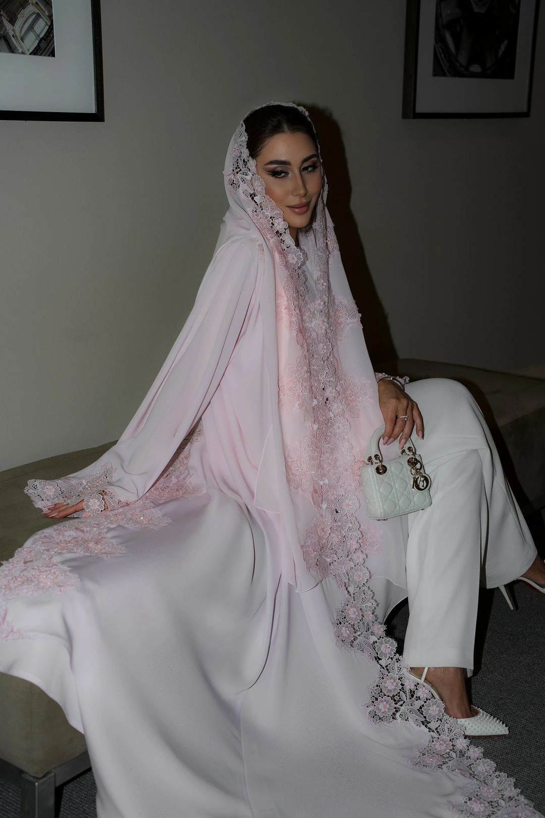 Asma flowery abaya - 2