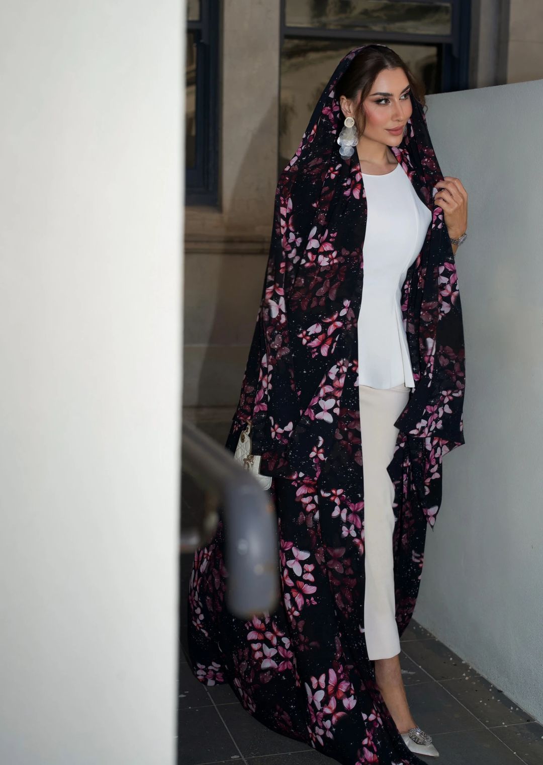 Asma butterfly abaya - 5
