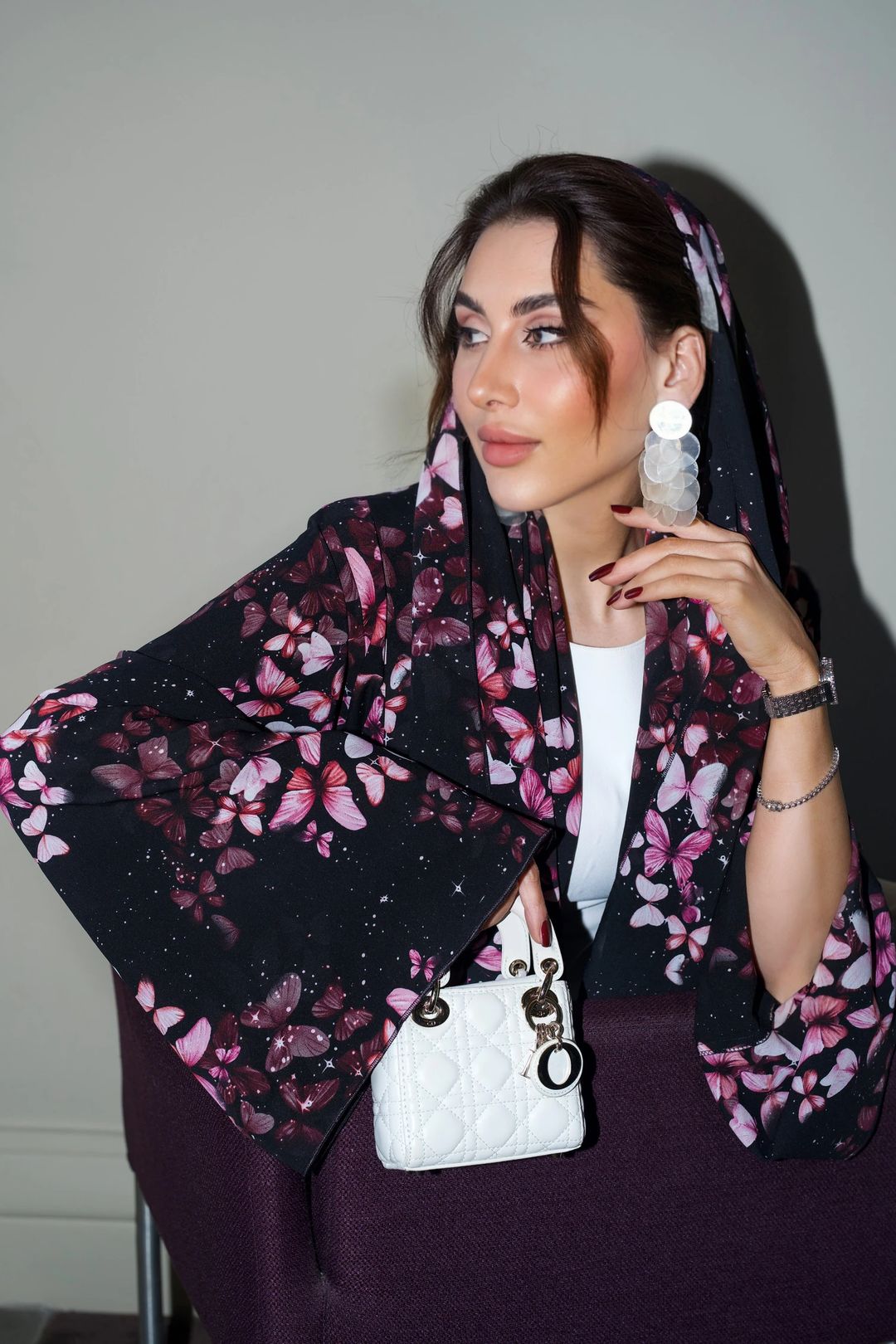 Asma butterfly abaya - 7