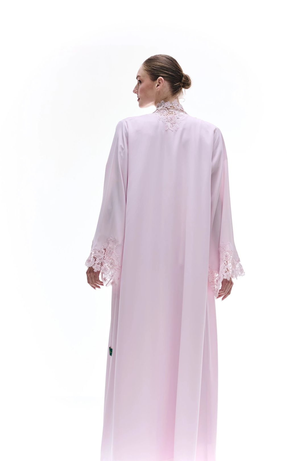 The flowery pink abaya - 3