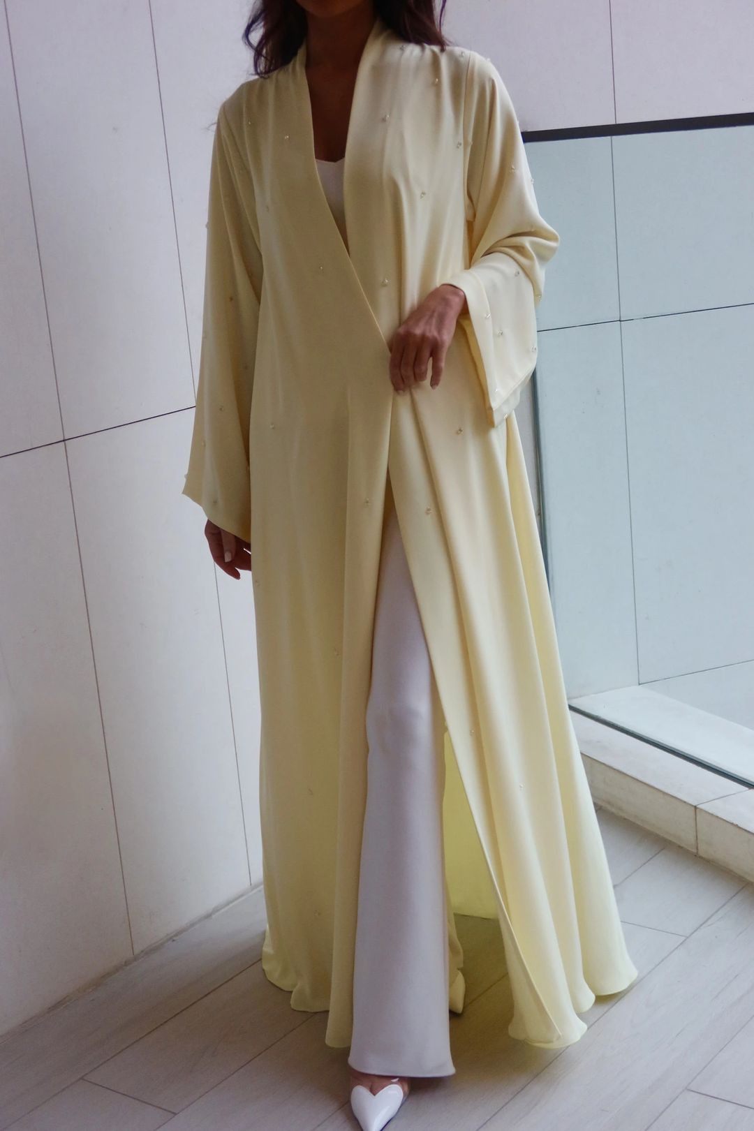 Butter yellow abaya’s - 1