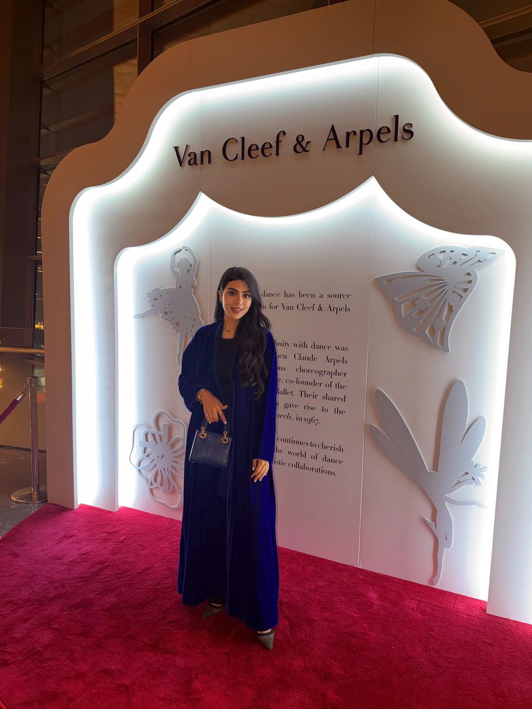 Royal blue abaya - 1