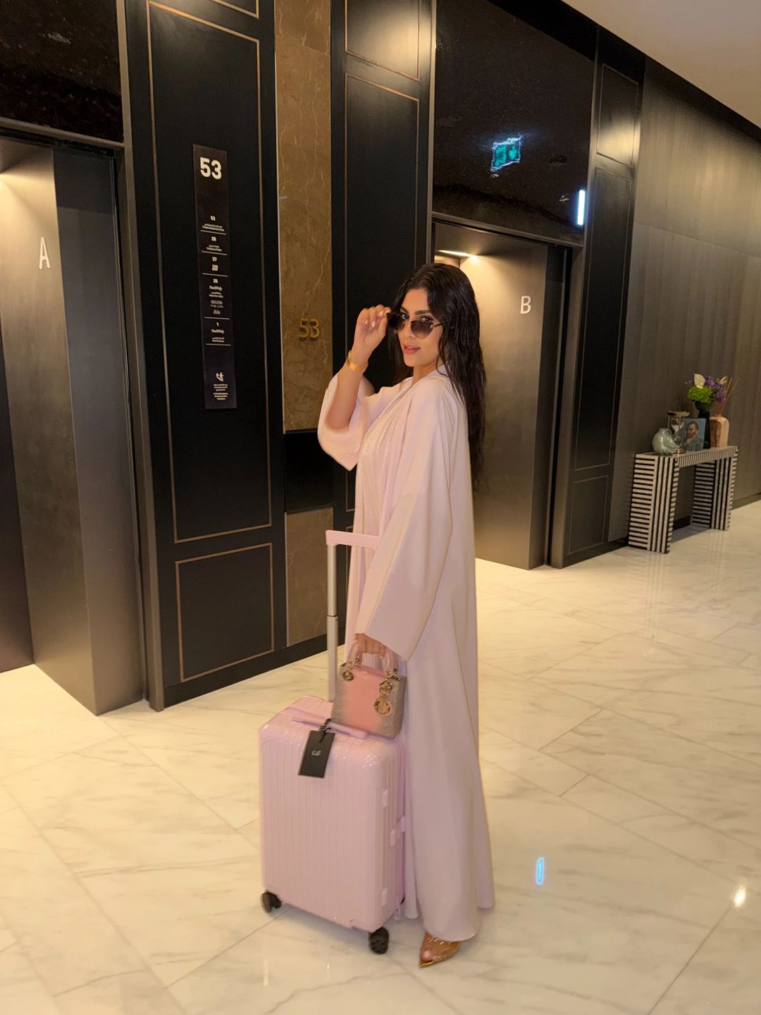 Pure pink abaya - 3