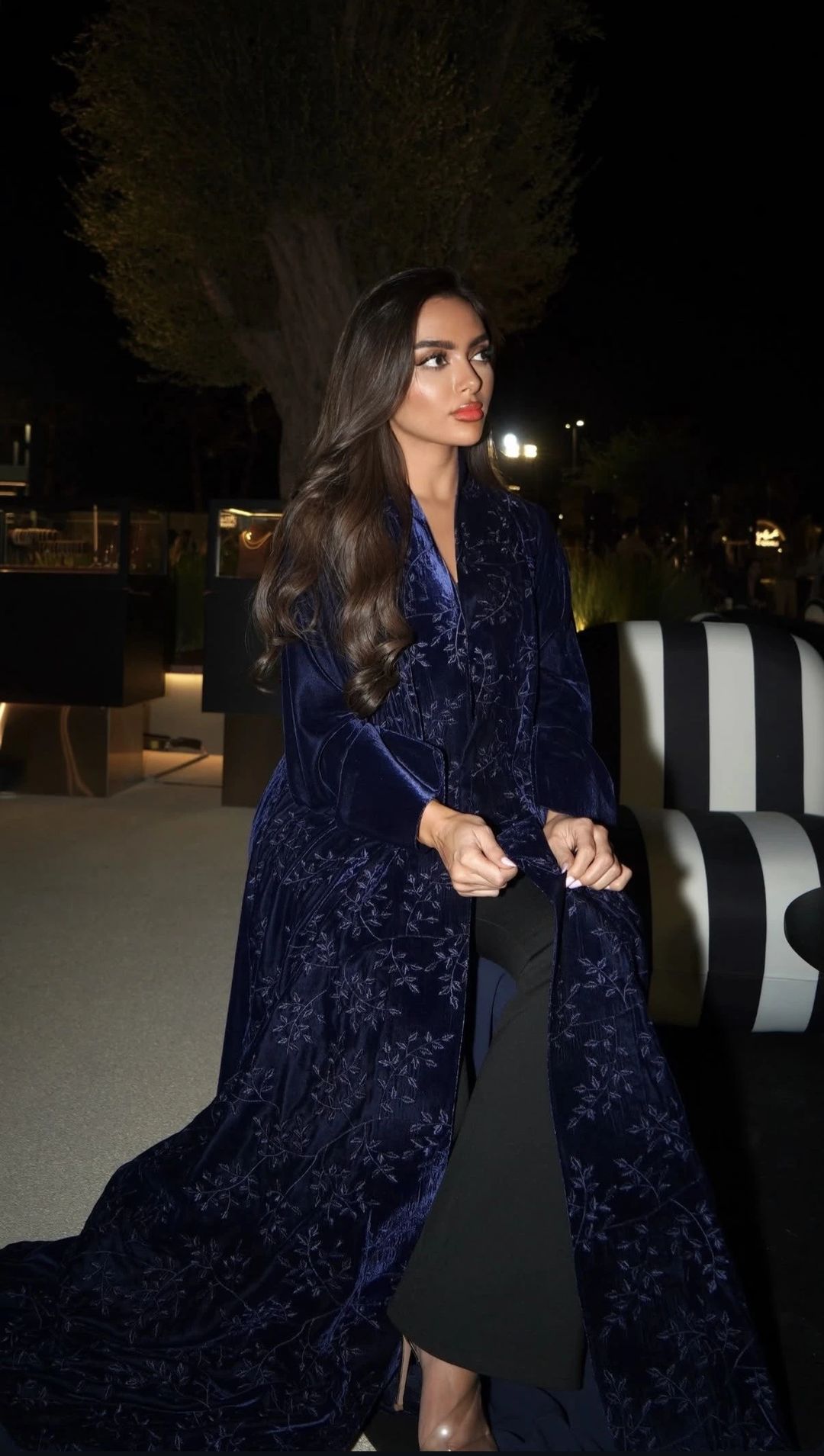 Indigo abaya - 1
