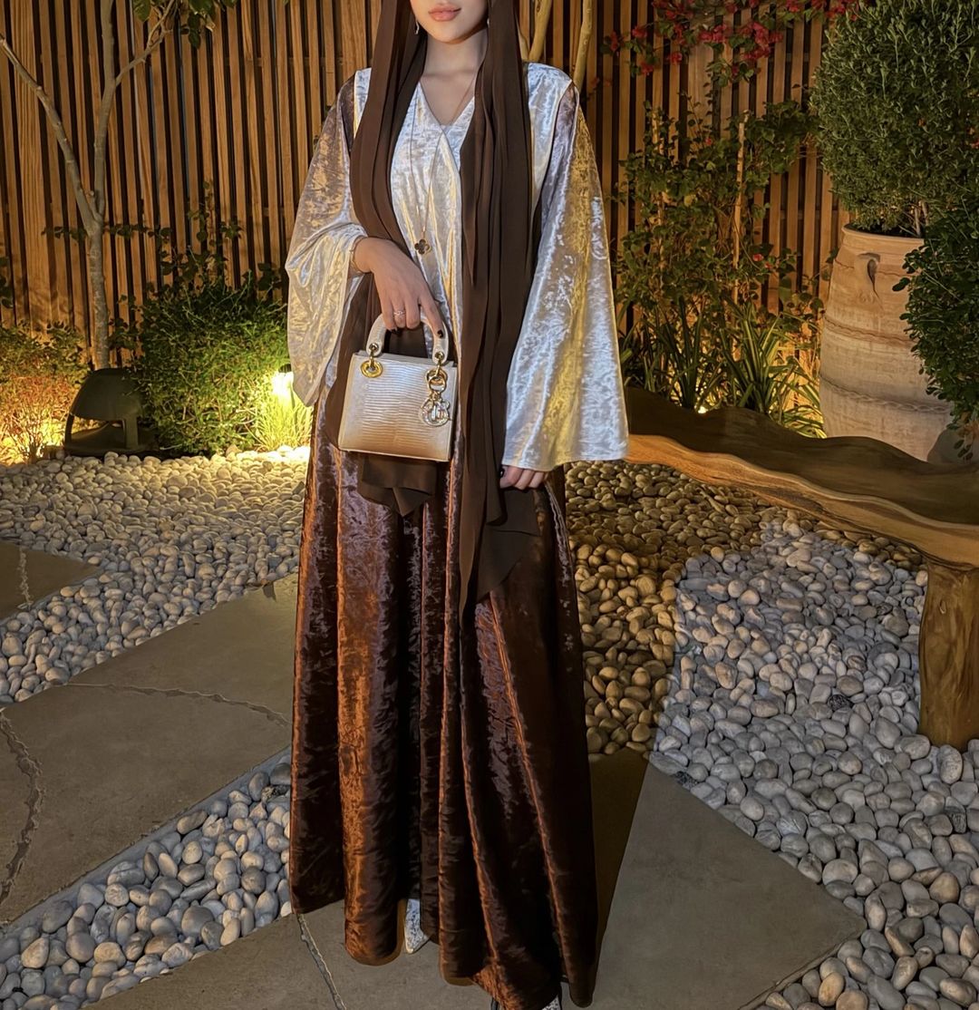Brownie gold abaya - 3
