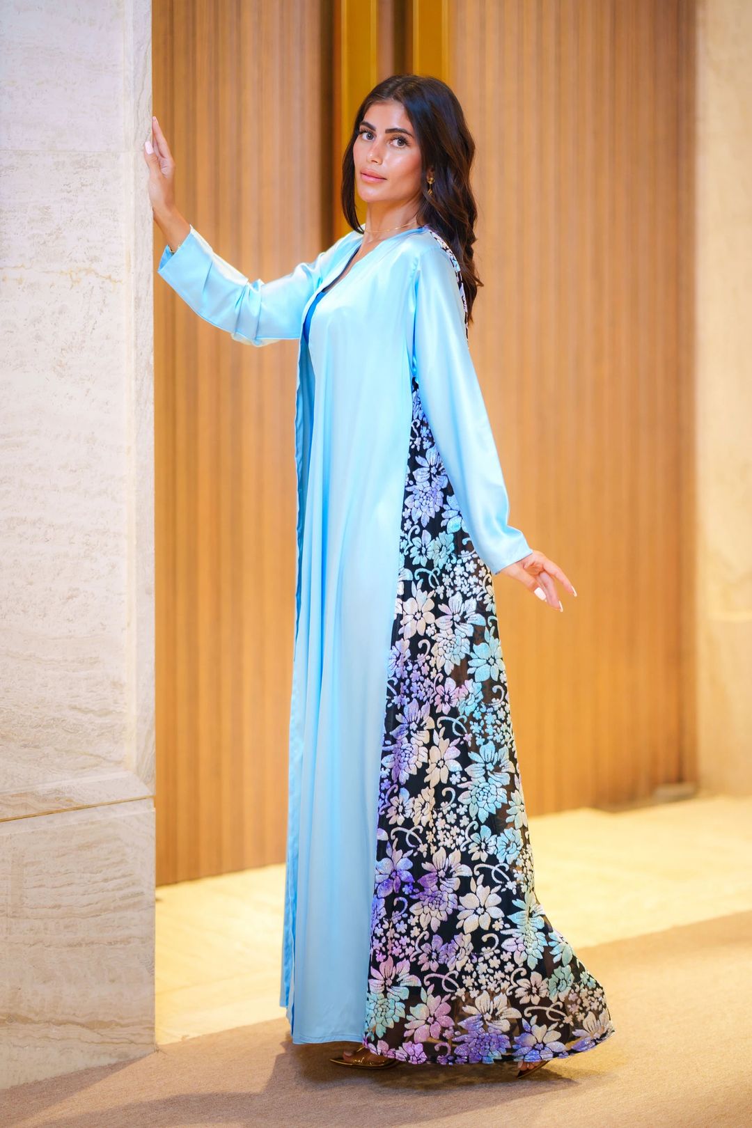 Blue abaya - 1