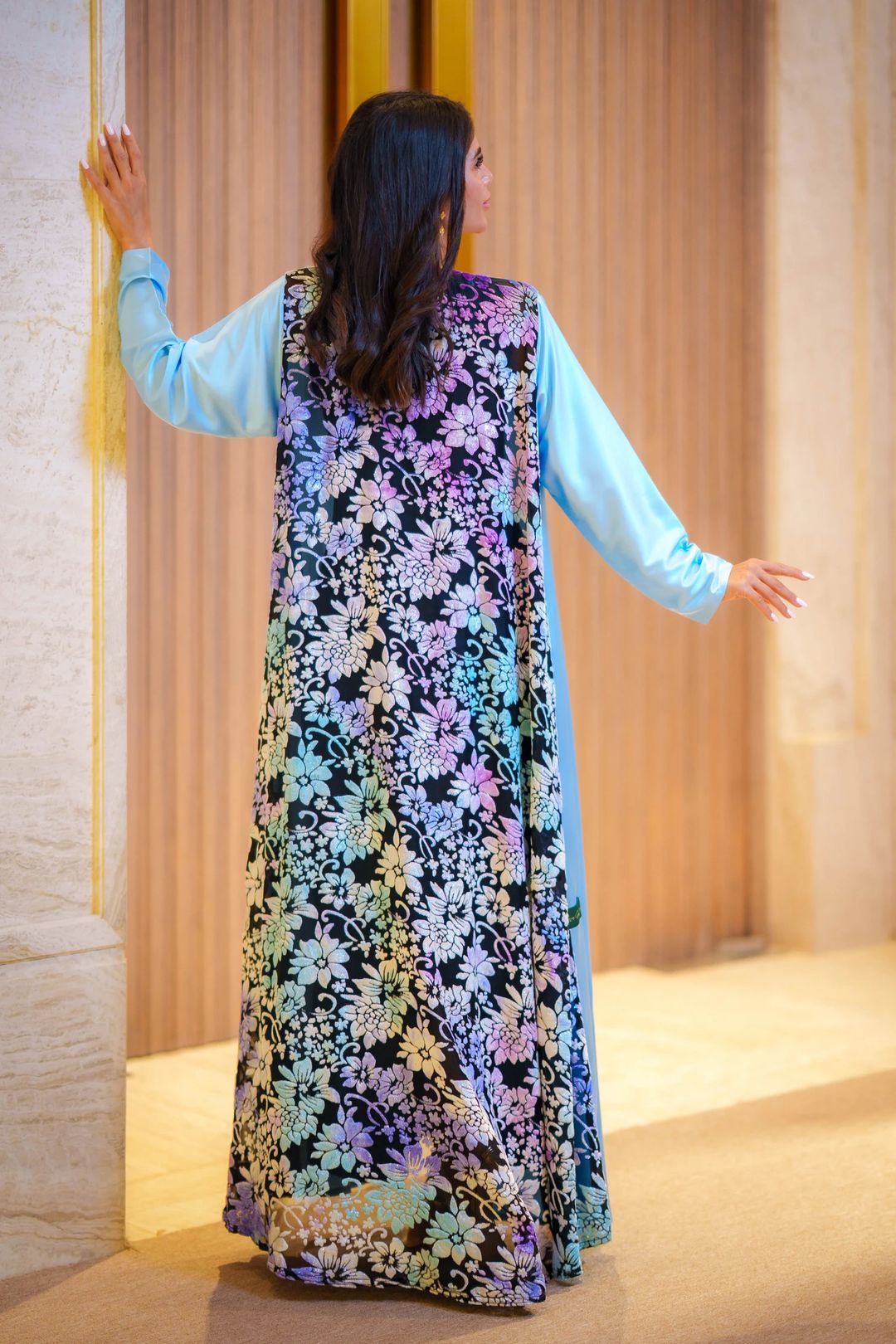 Blue abaya - 2
