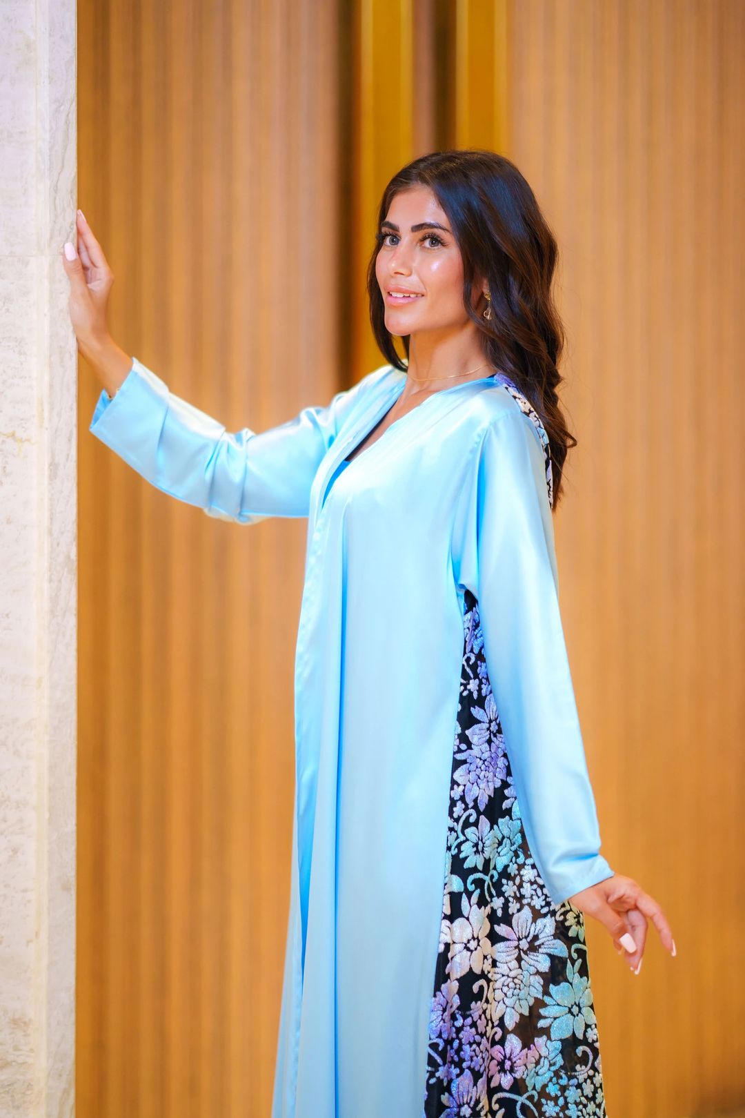 Blue abaya - 4