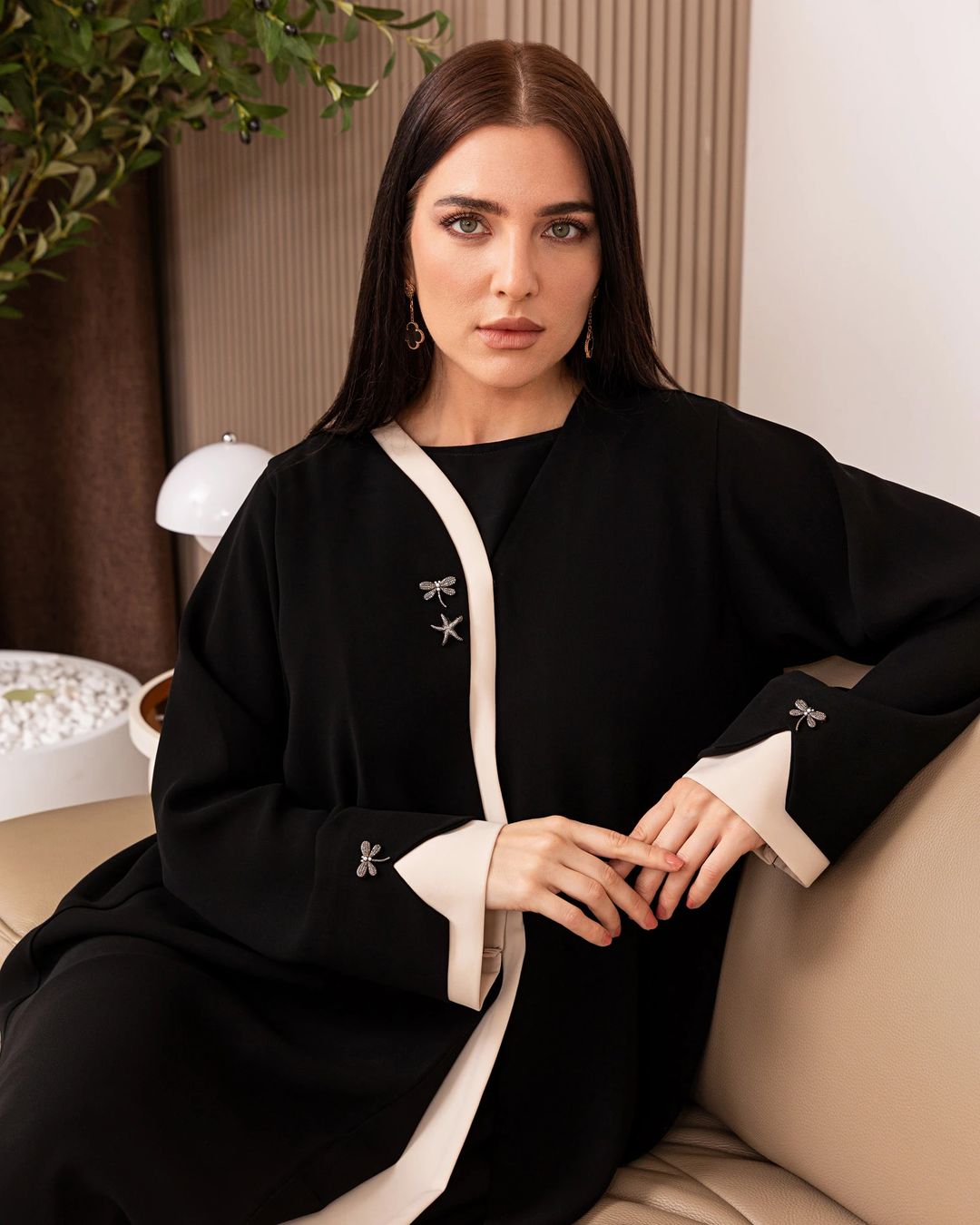 The black classy abaya - 1