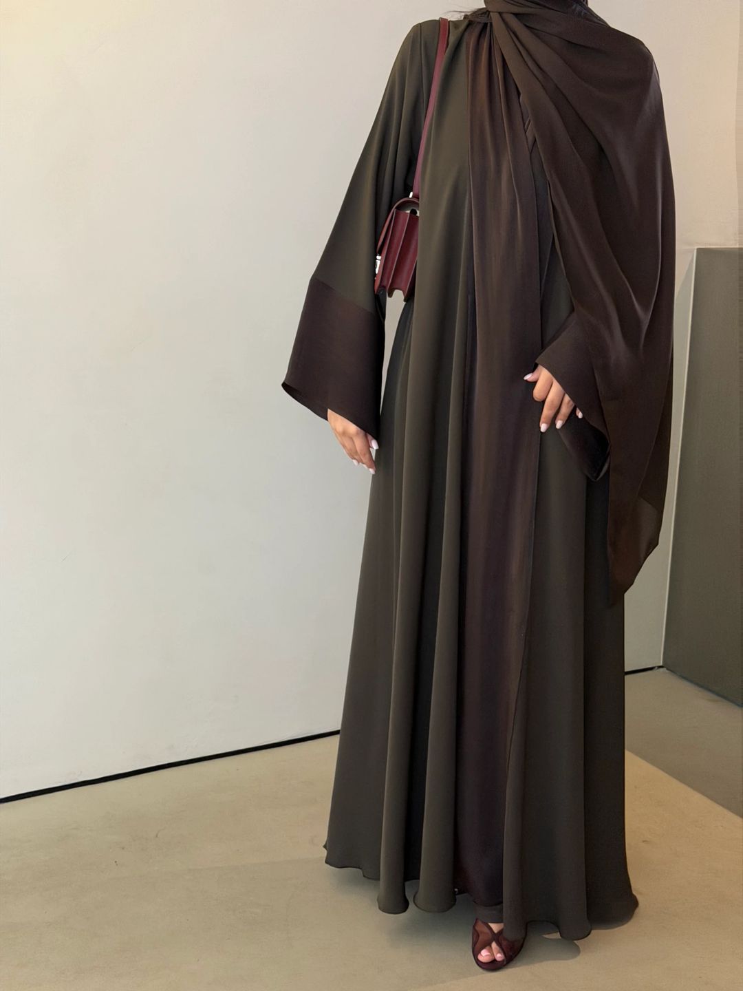 Brown abaya - 2
