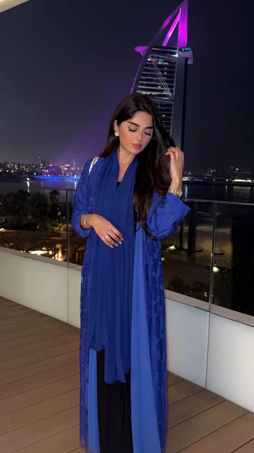 Royal oak blue abaya - 3