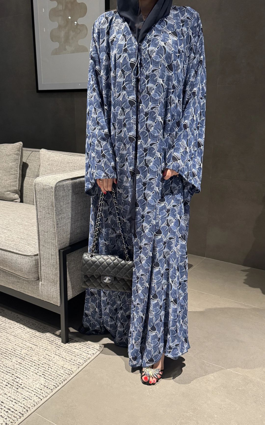 Blue blue abaya - 1