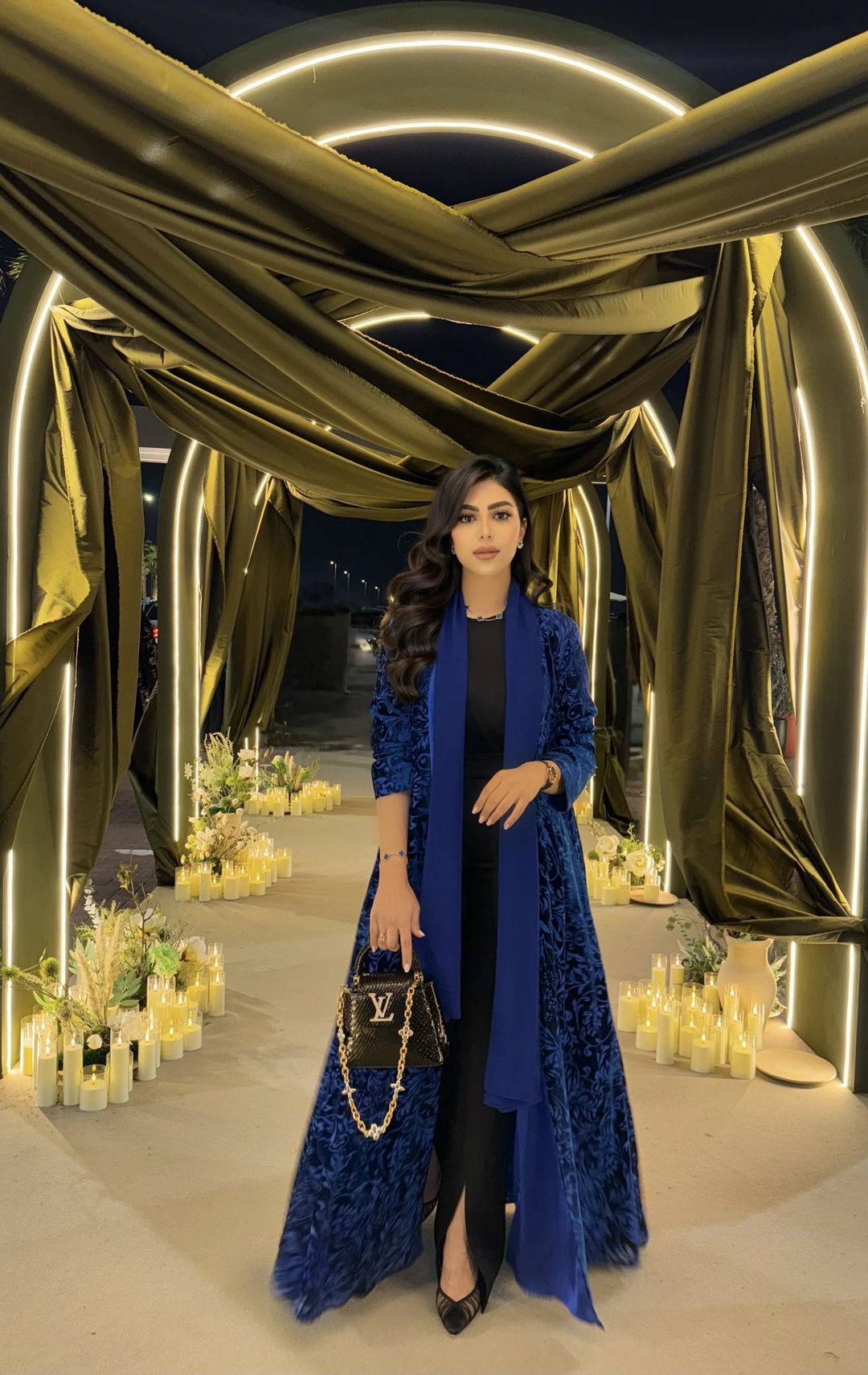 Lara Royal blue abaya - 4