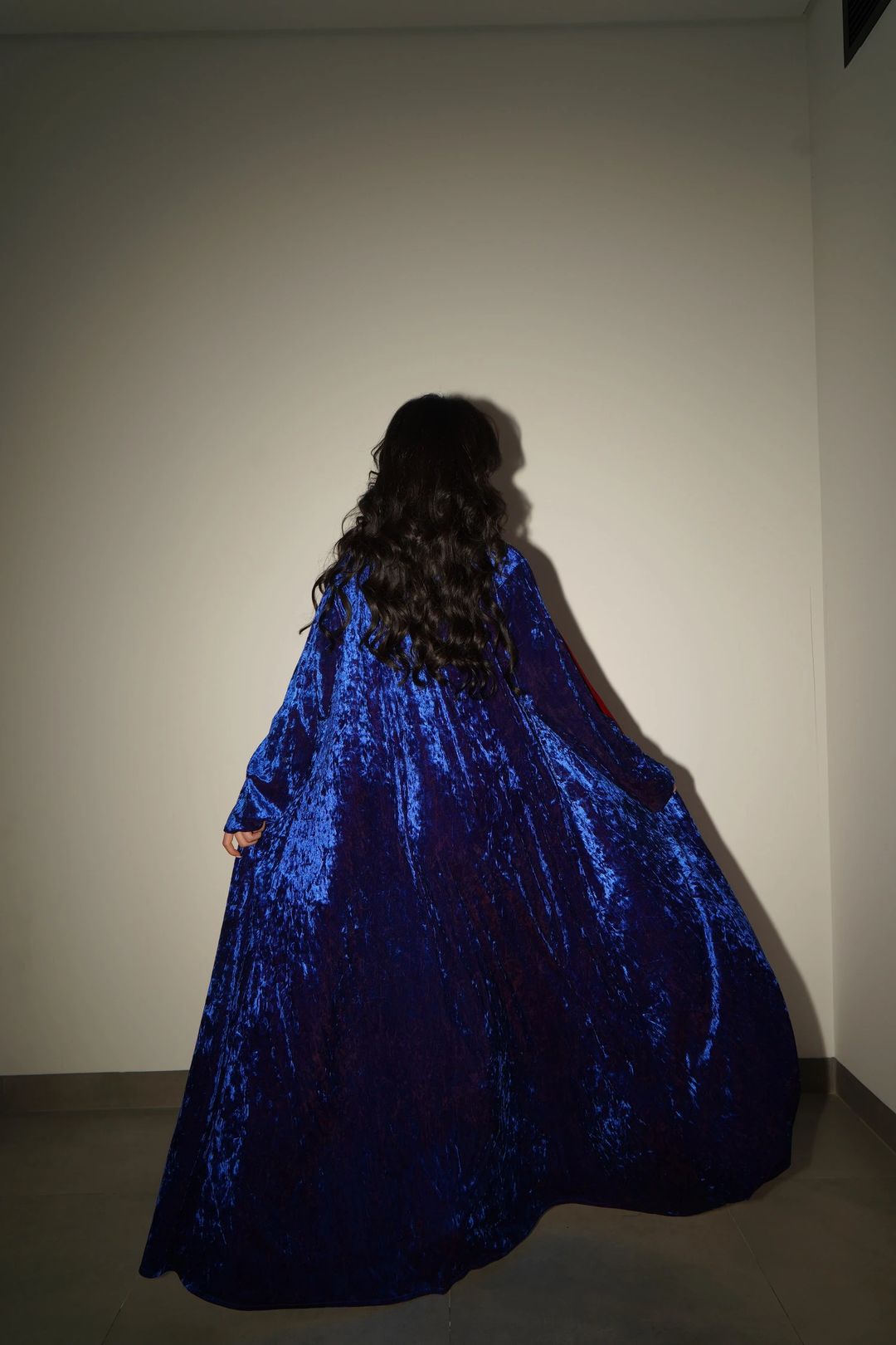 Blue an red abaya - 2