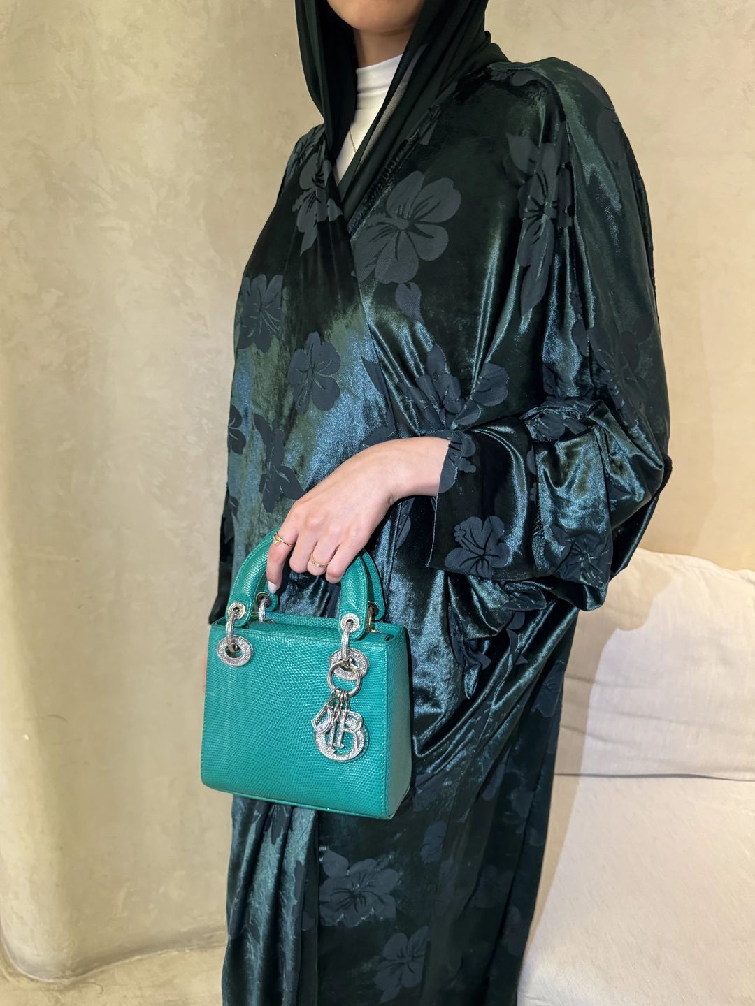 Green abaya - 2