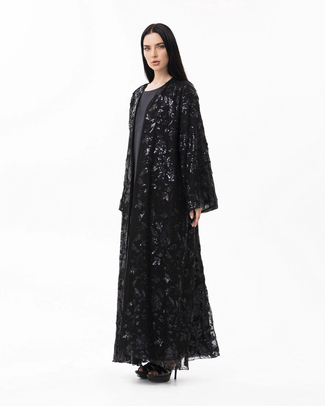 Black stylish abaya - 1