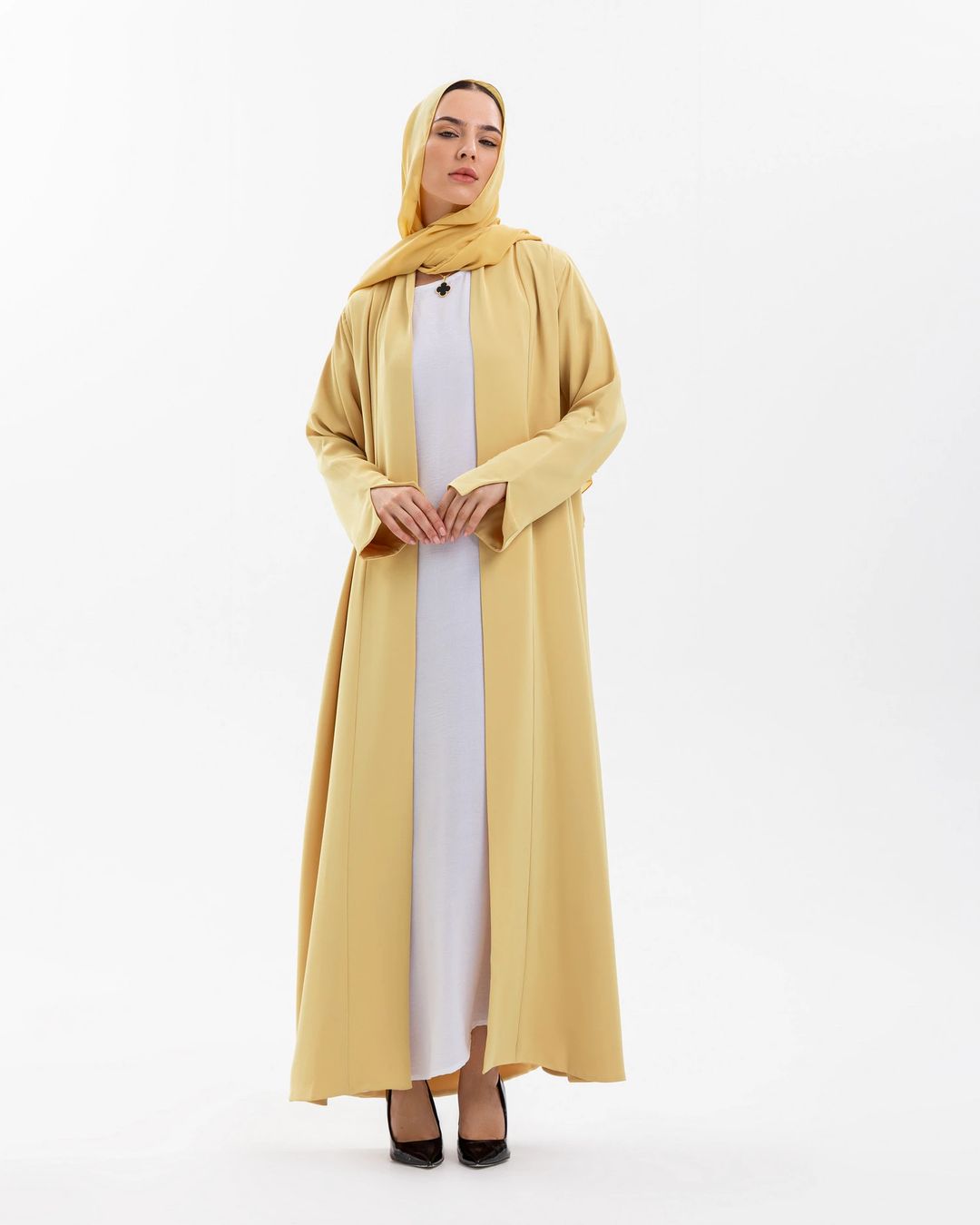 Yellow abaya - 1