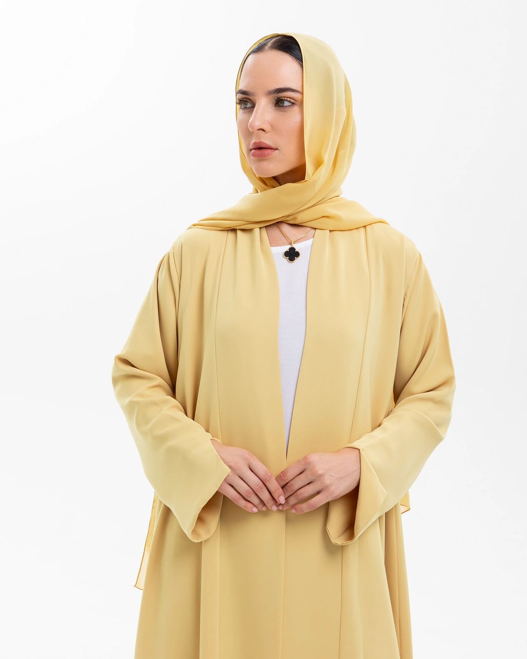 Yellow abaya - 3
