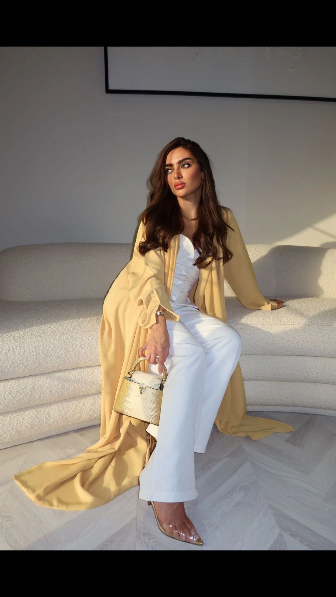 Yellow abaya - 5