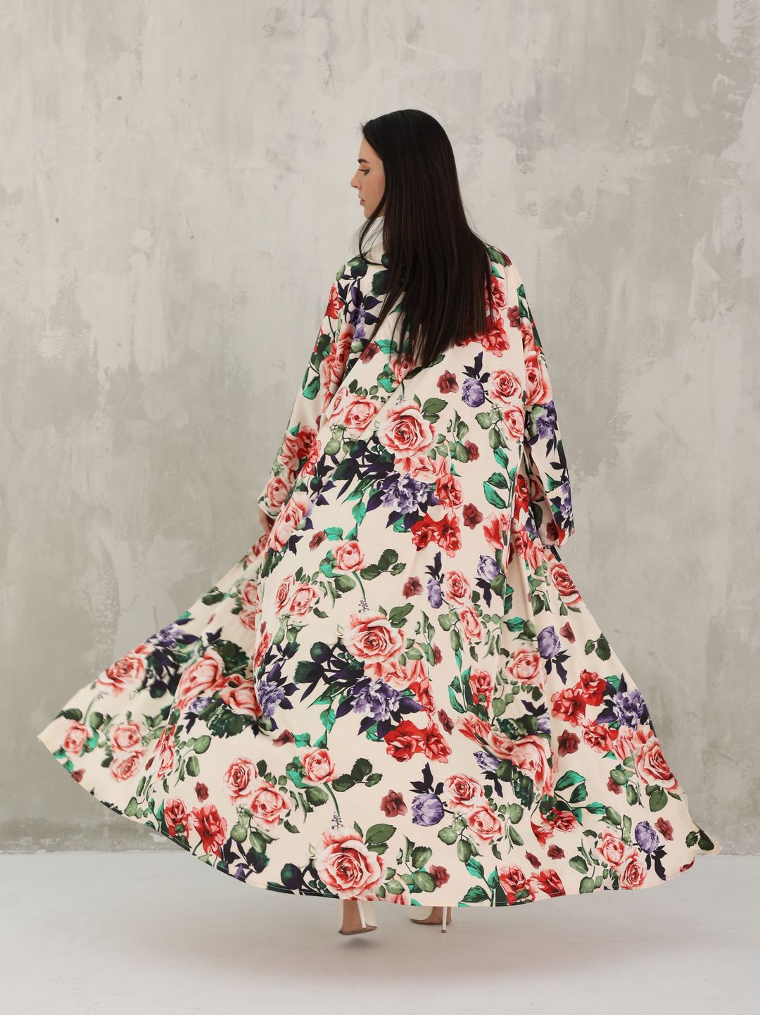 Flowery abaya - 2