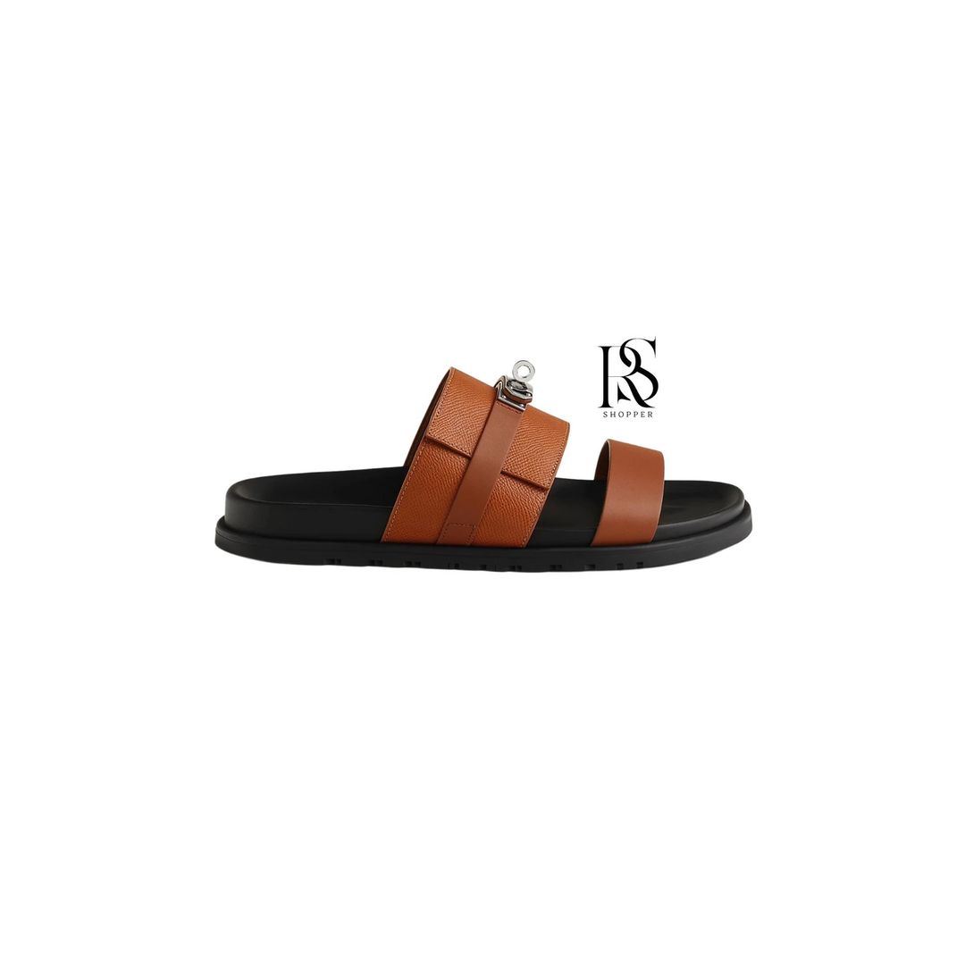 Hermès - Jackson Sandal in Epsom Heritage Calfskin and Calfskin - 2