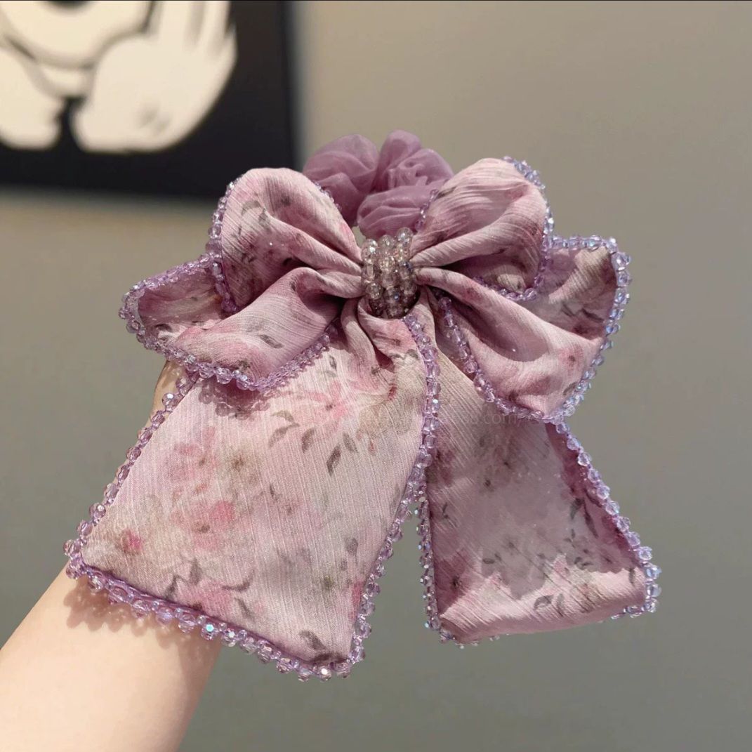 Aprilz Rosé Garden Bow hair band - 1
