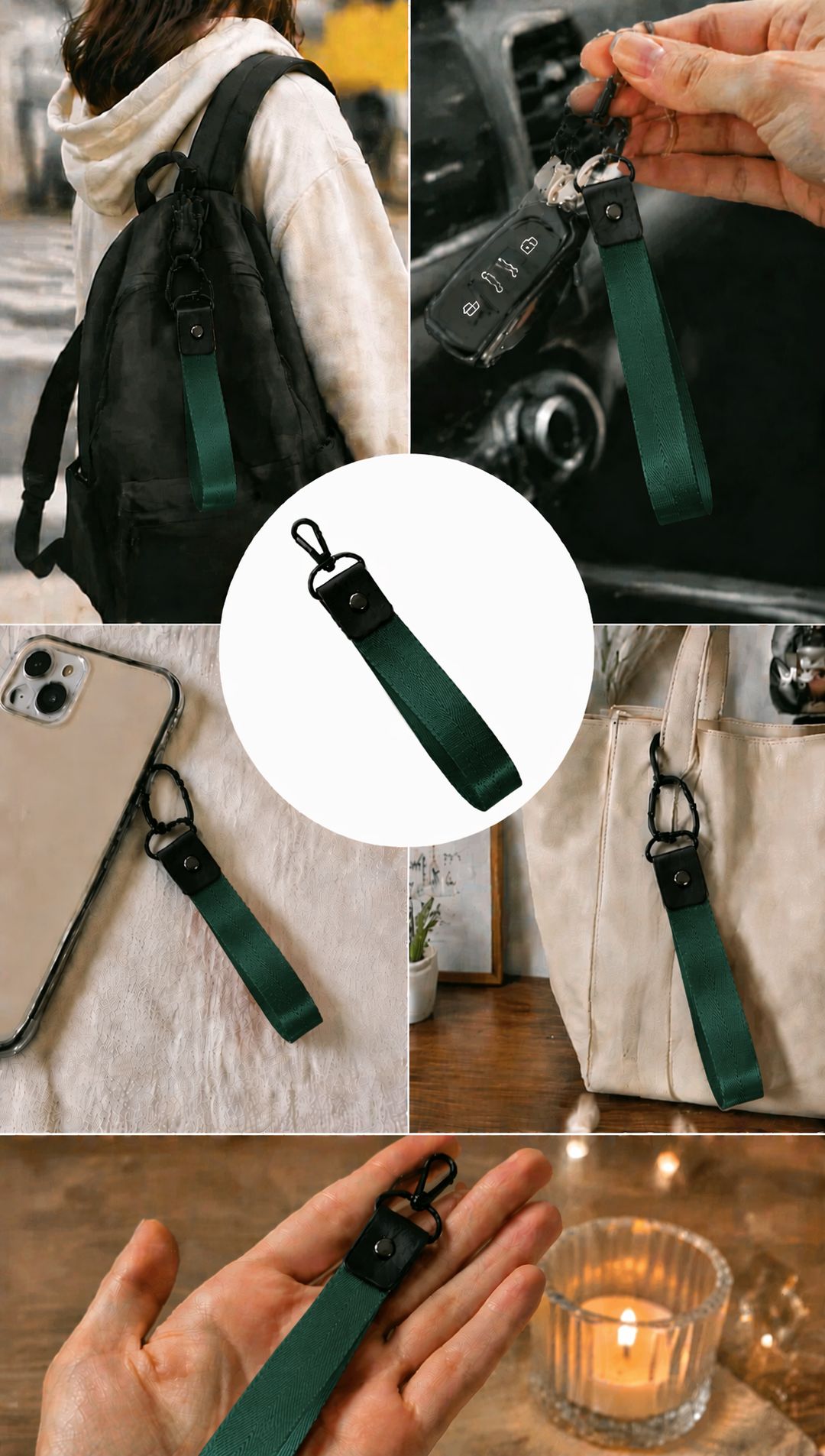 Aprilz Emerald Green Keychain - 2