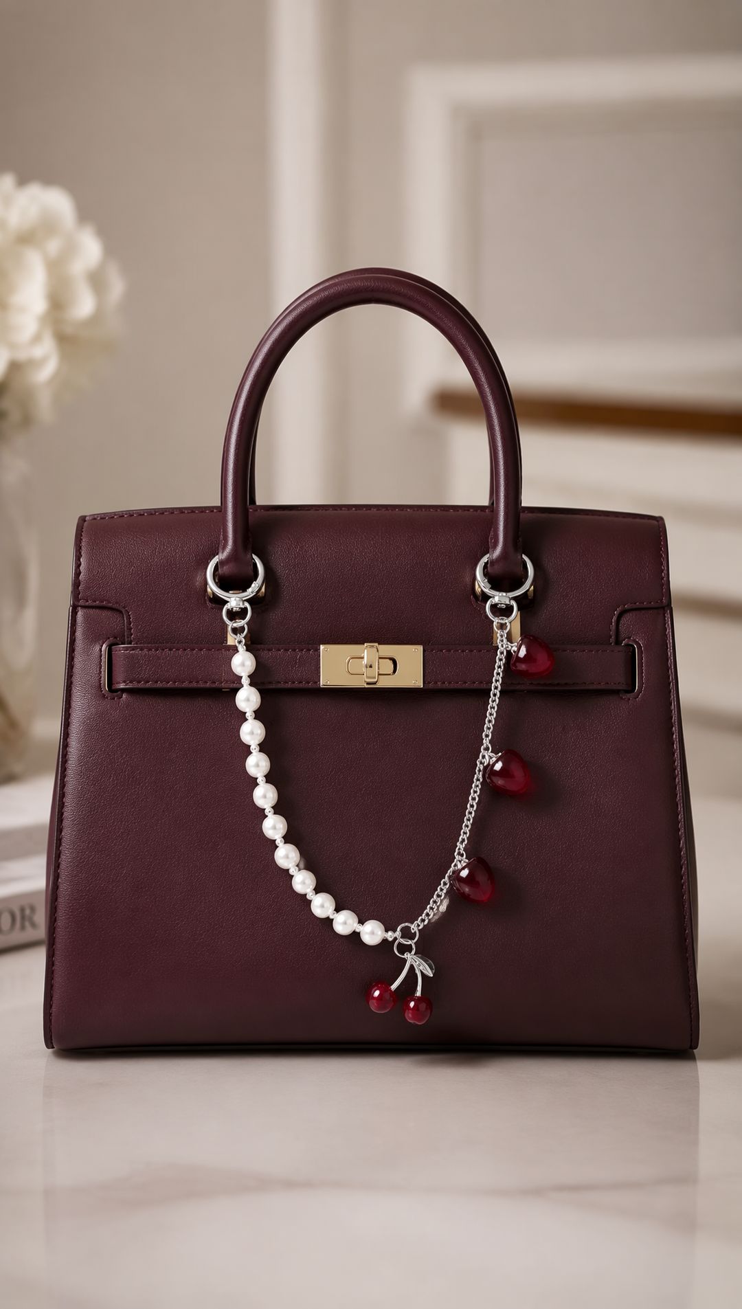 Aprilz | Cherry Pearl Chain - 2