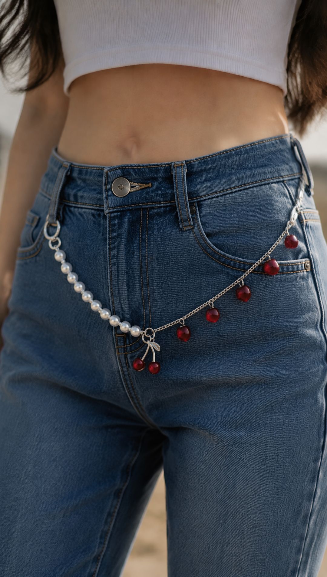 Aprilz | Cherry Pearl Chain - 3