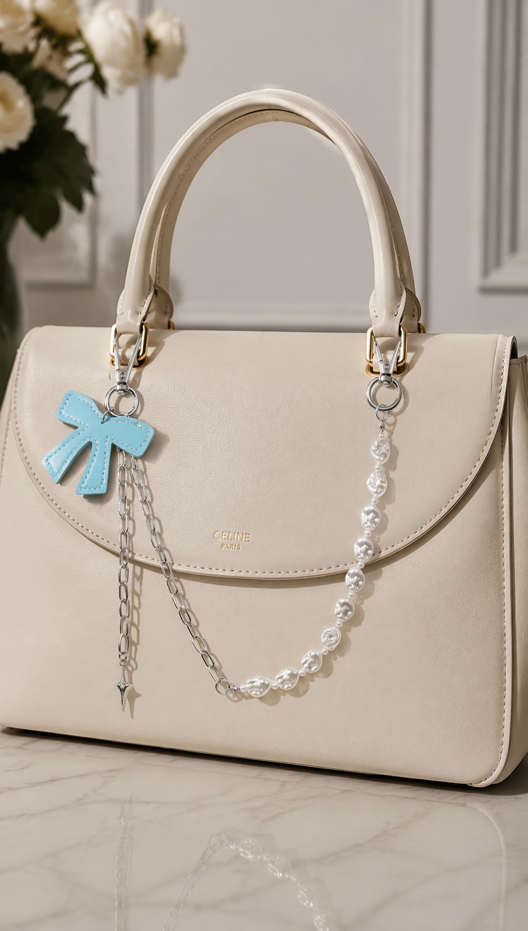 Aprilz | Sky Bow Pearl Chain - 2