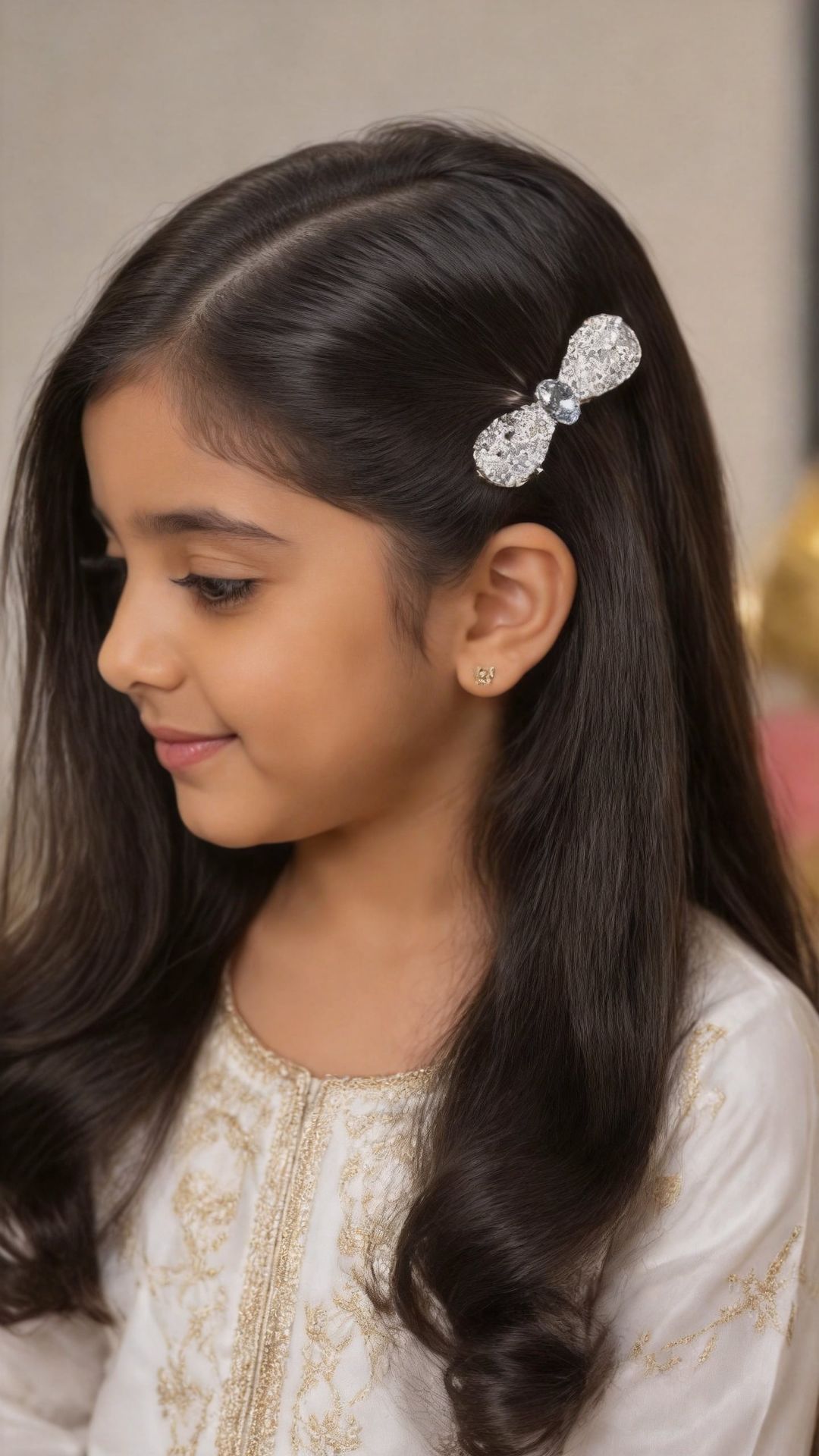 Aprilz White Bow Clip - 2
