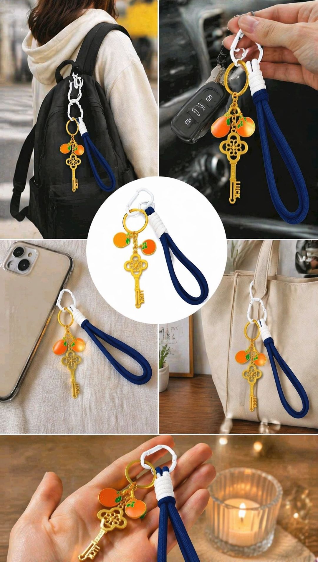 Aprilz Blue Luck reminder Charm - 2