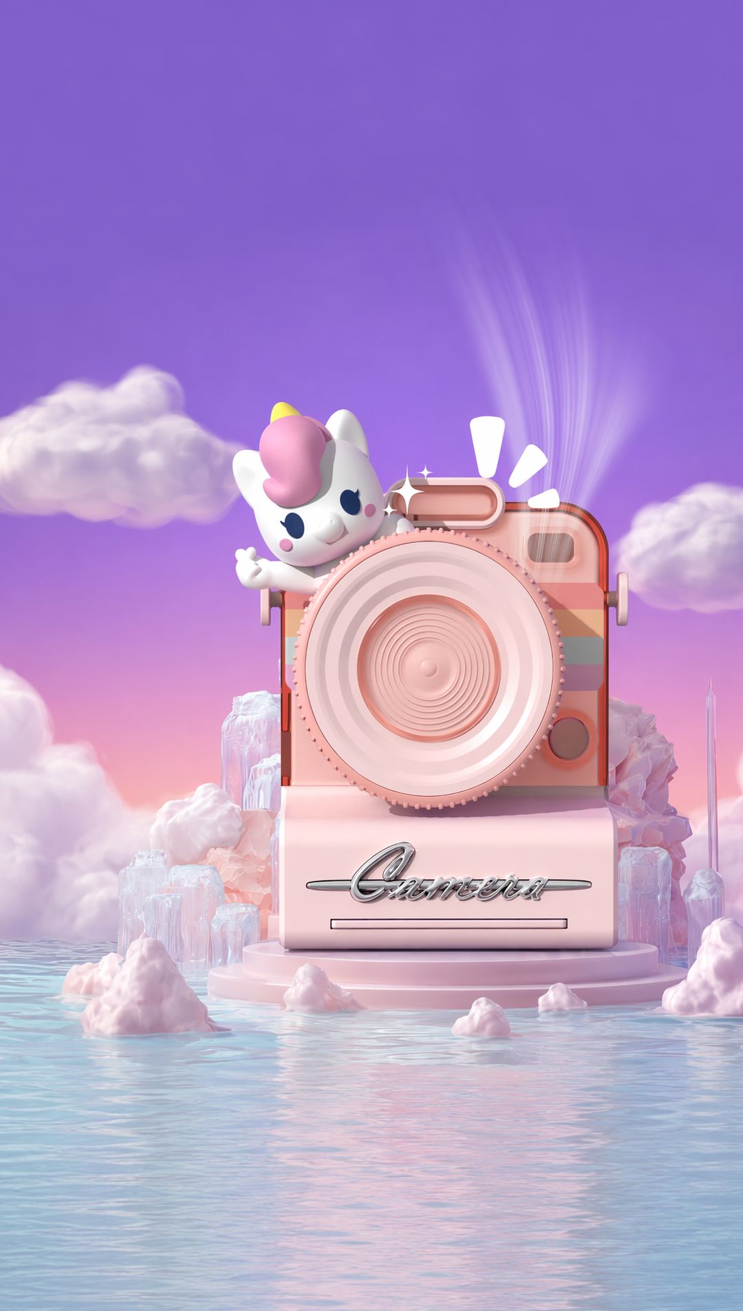Aprilz Pink Pony Camera Fan - 2