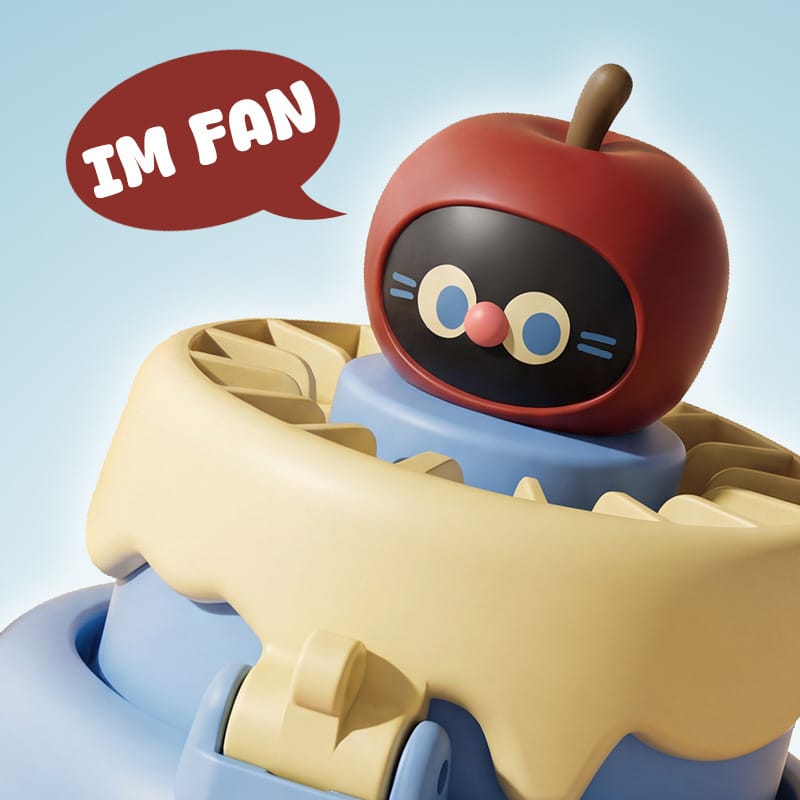 Aprilz Apple Cat Cake Fan - 2